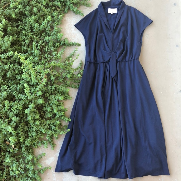 Gal Meets Glam Dresses & Skirts - Gal Meets Glam Margie Tie Waist Satin Midi Dress